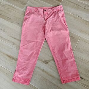 Women's Sonoma Modern Fit Pink Chino Cropped Pants, Sz 16 - EUC